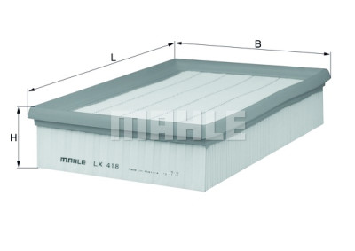 Filtro de ar MAHLE ORIGINAL LX 418