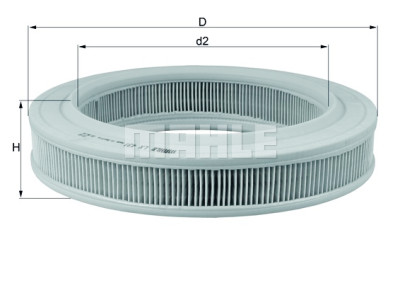Filtro de ar MAHLE ORIGINAL LX 431