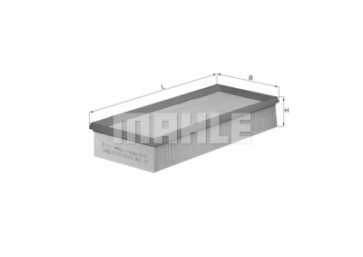 Filtro de ar MAHLE ORIGINAL LX 492
