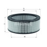 Filtro de ar MAHLE ORIGINAL LX 516