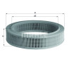 Filtro de ar MAHLE ORIGINAL LX 568