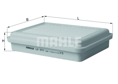 Filtro de ar MAHLE ORIGINAL LX 570