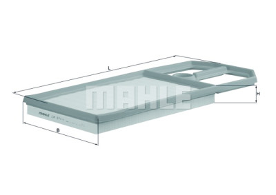 Filtro de ar MAHLE ORIGINAL LX 571/1