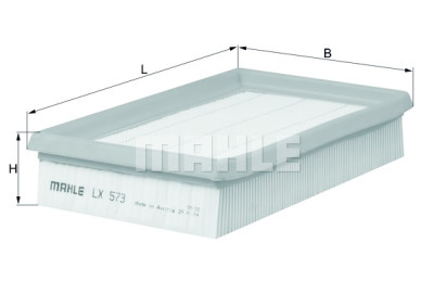 Filtro de ar MAHLE ORIGINAL LX 573