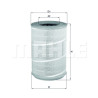 Filtro de ar MAHLE ORIGINAL LX 604/1