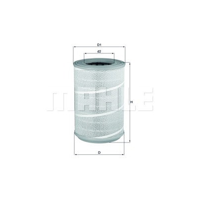 Filtro de ar MAHLE ORIGINAL LX 604/1