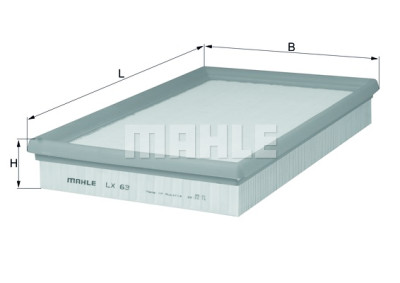 Filtro de ar MAHLE ORIGINAL LX 63