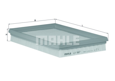 Filtro de ar MAHLE ORIGINAL LX 687