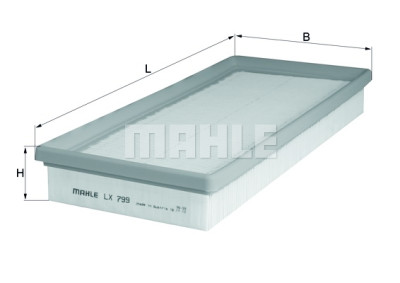 Filtro de ar MAHLE ORIGINAL LX 799