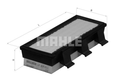 Filtro de ar MAHLE ORIGINAL LX 824