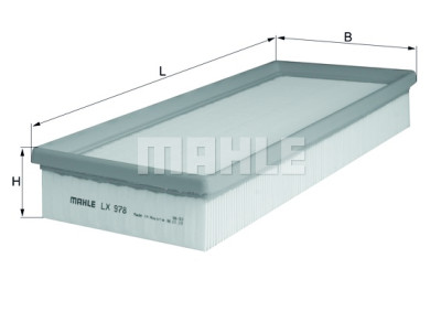 Filtro de ar MAHLE ORIGINAL LX 978