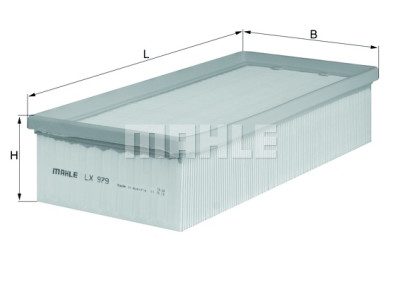 Filtro de ar MAHLE ORIGINAL LX 979