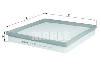Filtro de ar MAHLE ORIGINAL LX 981