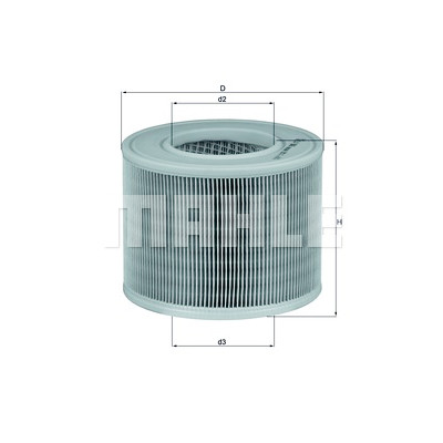 Filtro de ar MAHLE ORIGINAL LX 986