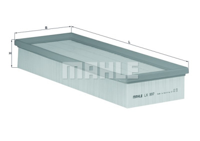 Filtro de ar MAHLE ORIGINAL LX 997