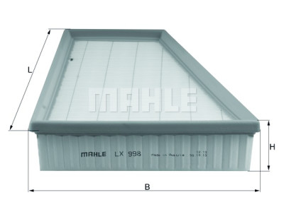 Filtro de ar MAHLE ORIGINAL LX 998