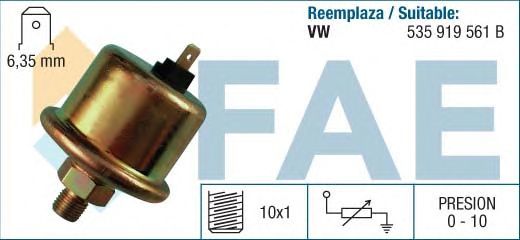 Sensor, pressão do óleo