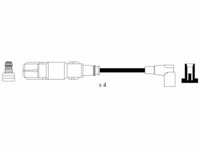 Conjunto de cabos de ignição NGK 579
