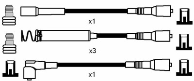 Conjunto de cabos de ignição NGK 788