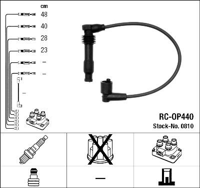 Conjunto de cabos de ignição NGK 810