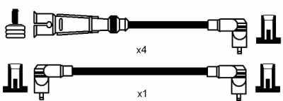 Conjunto de cabos de ignição NGK 941