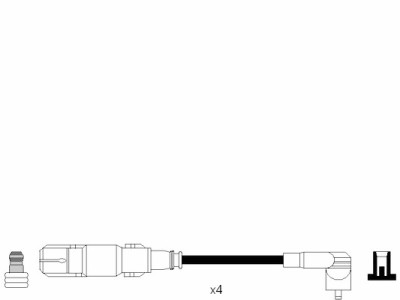 Conjunto de cabos de ignição NGK 7302