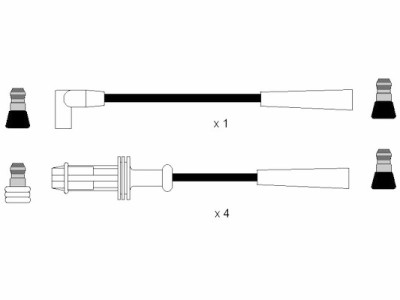 Conjunto de cabos de ignição NGK 7371