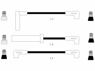 Conjunto de cabos de ignição NGK 8284