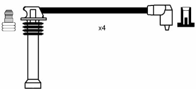 Conjunto de cabos de ignição NGK 8542