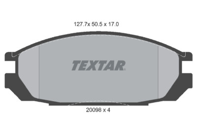 Pastilhas de freio TEXTAR 2009801