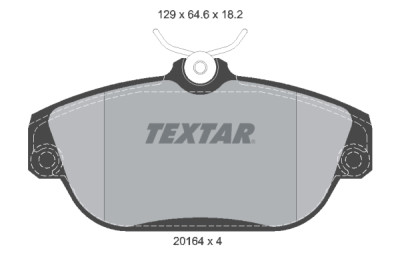 Pastilhas de freio TEXTAR 2016402