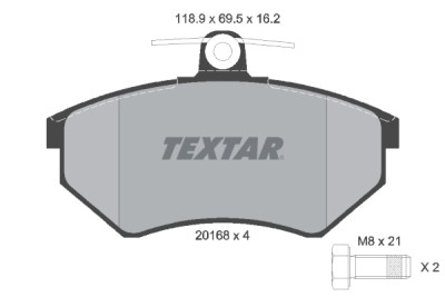 Pastilhas de freio TEXTAR 20168 01