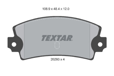 Pastilhas de freio TEXTAR 2029301
