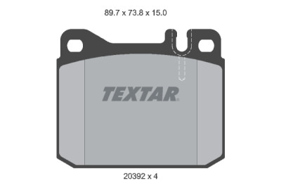 Pastilhas de freio TEXTAR 2039204
