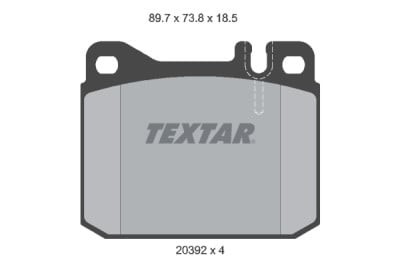 Pastilhas de freio TEXTAR 2039213