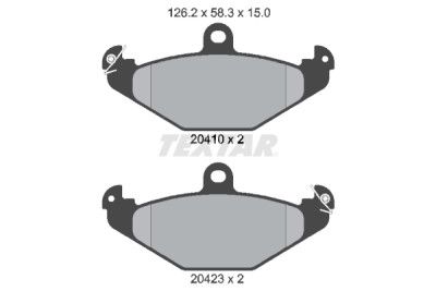 Pastilhas de freio TEXTAR 20410 01
