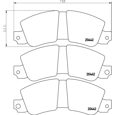 Pastilhas de freio TEXTAR 20442 01