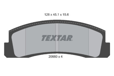 Pastilhas de freio TEXTAR 2066001