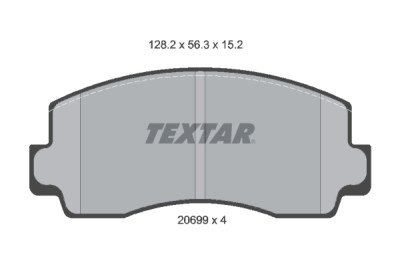 Pastilhas de freio TEXTAR 2069901