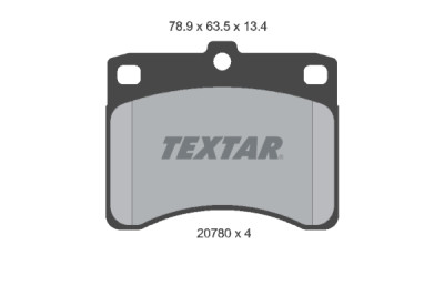 Pastilhas de freio TEXTAR 2078001