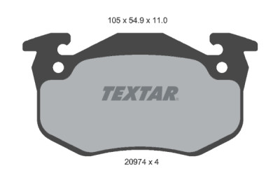 Pastilhas de freio TEXTAR 20974 01
