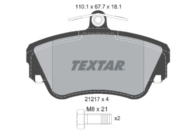 Pastilhas de freio TEXTAR 21217.02