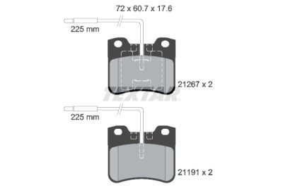 Pastilhas de freio TEXTAR 21267.02