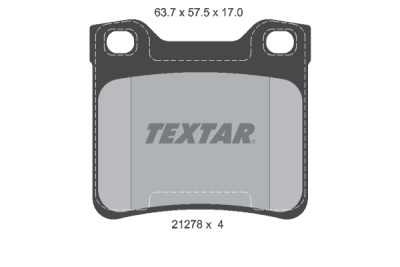 Pastilhas de freio TEXTAR 2127803