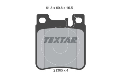 Pastilhas de freio TEXTAR 2130501
