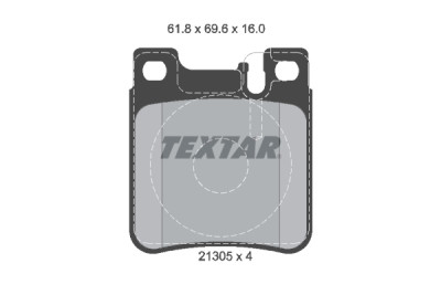 Pastilhas de freio TEXTAR 2130503