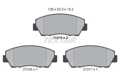Pastilhas de freio TEXTAR 21315 01