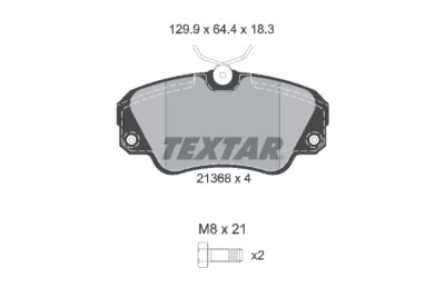 Pastilhas de freio TEXTAR 2136801
