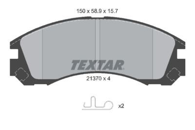 Pastilhas de freio TEXTAR 21-37001