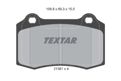 Pastilhas de freio TEXTAR 2138102